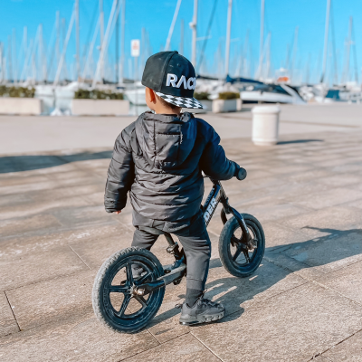 Kids Black Sbapback Cap - Checkered Flag Kids Black Sbapback Cap - Checkered Flag