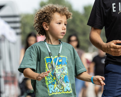 Kids Loose Fit Green Short Sleeve T-shirt - We All Race