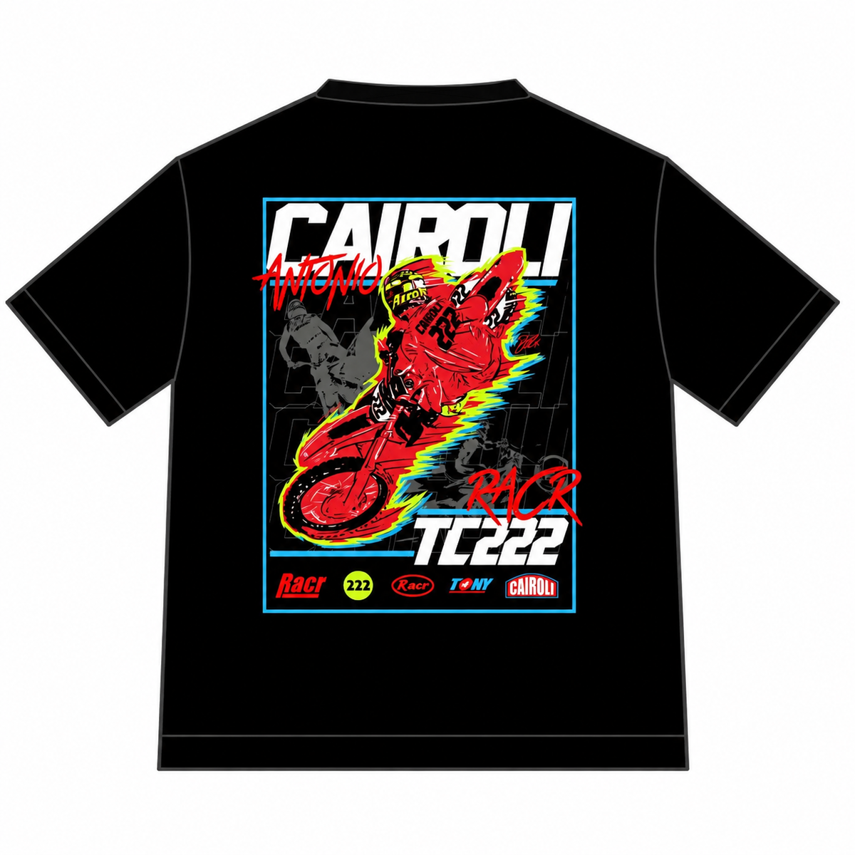 Black Oversized Short-Sleeve Unisex T-Shirt - Cairoli