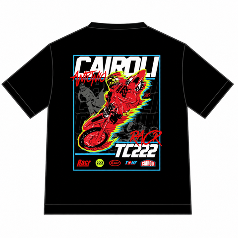 Black Oversized Short-Sleeve Unisex T-Shirt - Cairoli