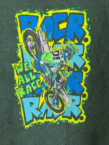 Maglia Verde a Maniche Corte Larga Bambino - We All Race