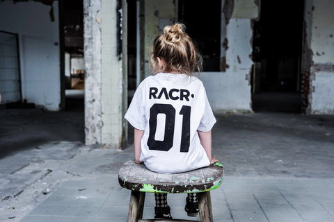 T-shirt RACR• 01 Bianca Bambino