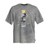 T-shirt RACR• Larga Stampa Orso New