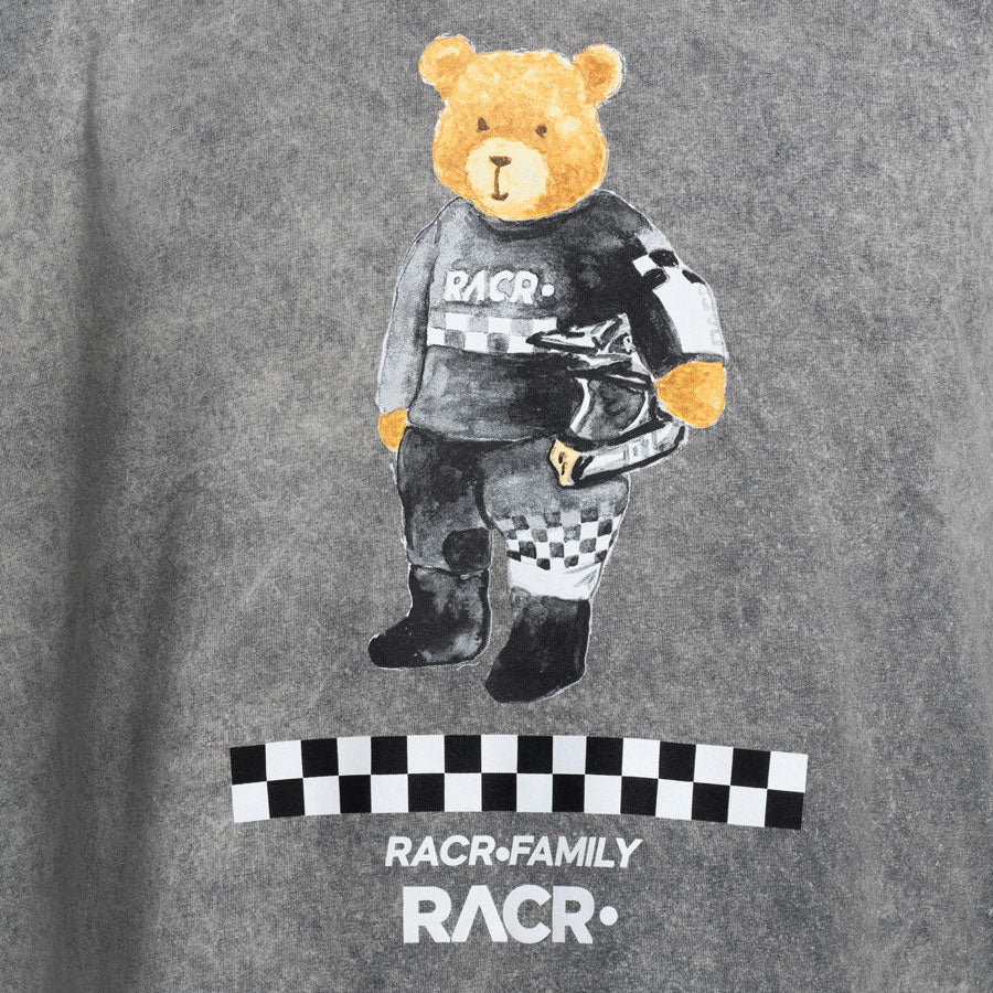 T-shirt RACR• Larga Stampa Orso New