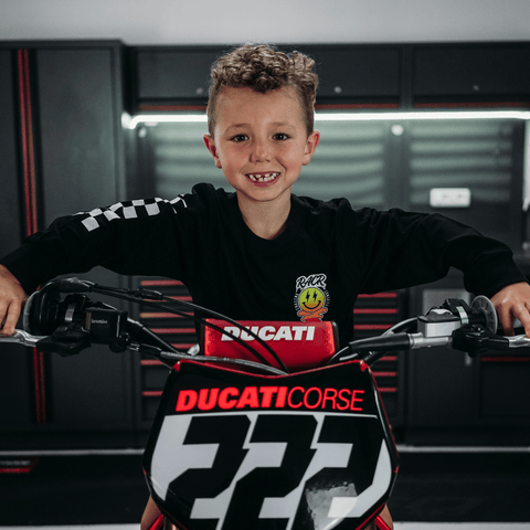 Maglia Nera a Maniche Lunghe Bambino - Chasing Sunsets