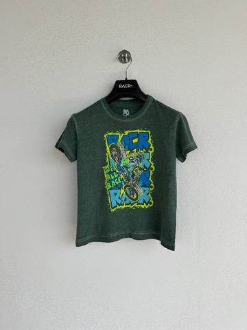 Maglia Verde a Maniche Corte Larga Bambino - We All Race