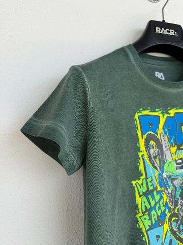 Maglia Verde a Maniche Corte Larga Bambino - We All Race