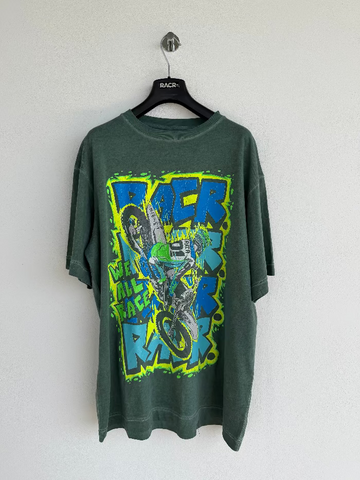 Maglia Verde a Maniche Corte Larga Unisex - We All Race