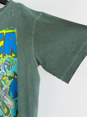 Maglia Verde a Maniche Corte Larga Unisex - We All Race