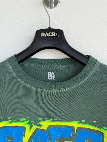 Maglia Verde a Maniche Corte Larga Unisex - We All Race