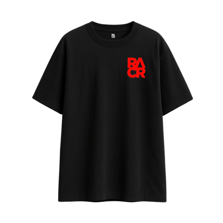 maglia nera unisex larga