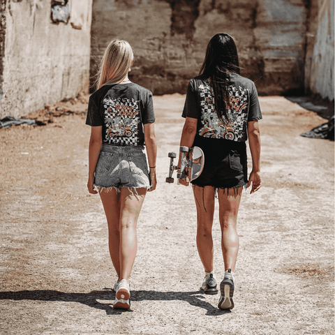 Maglia Grigia a Maniche Corte Larga Unisex - Race Day