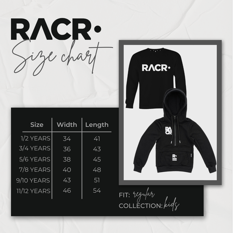 Felpa Nera Girocollo Bambino - Basica