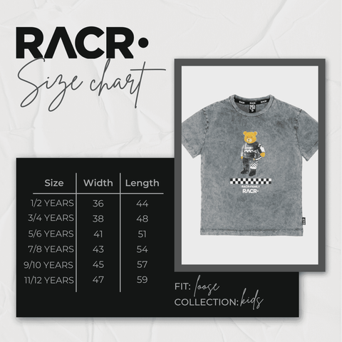 Maglia Grigia a Maniche Corte Larga Bambino - Orso