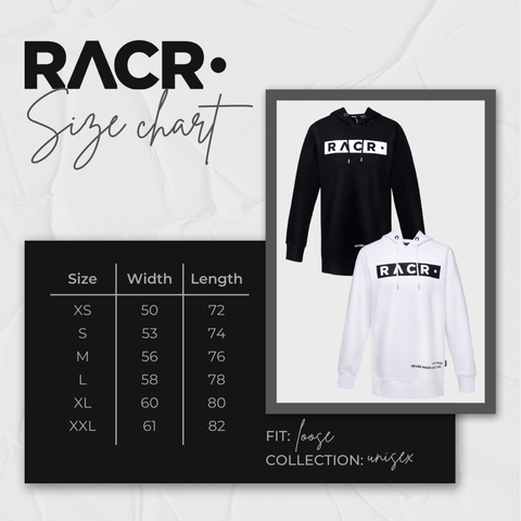 Felpa Bianca con Cappuccio Larga Unisex - Multilogo