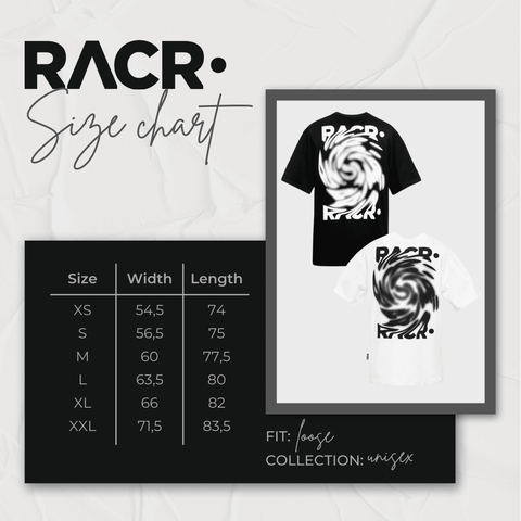 Maglia Nera a Maniche Corte Larga Unisex - Logo Distorto