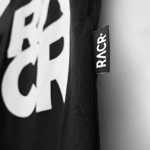 T-shirt RACR• Nera Bambino - Logo New