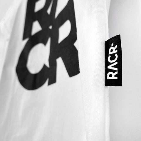 Kids T-shirt RACR• White – New Logo