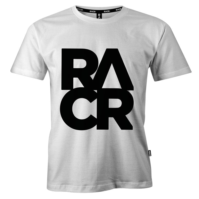Kids T-shirt RACR• White – New Logo
