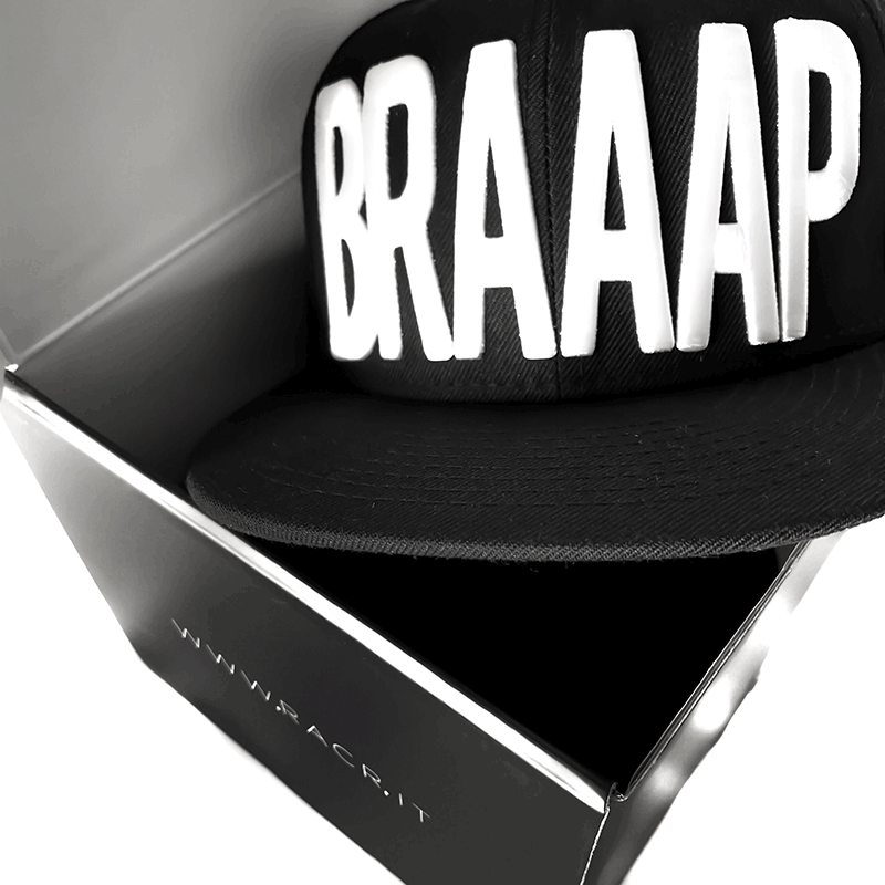 Cap RACR with BRAAAP logo