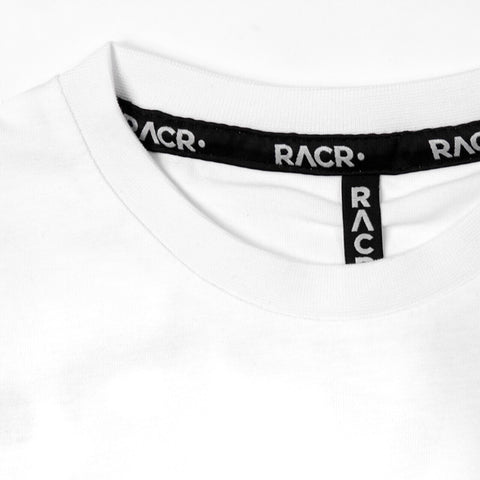 T-shirt RACR• Bianca Bambino - Logo New