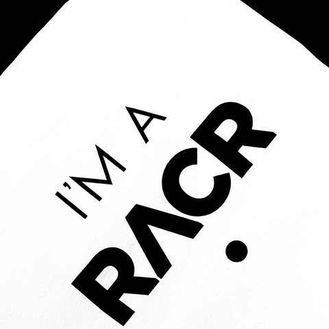 T-shirt I'M A RACR• Nera