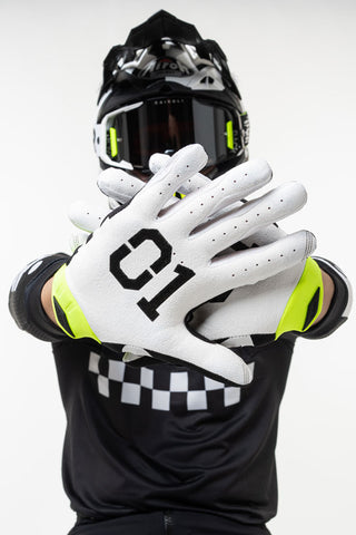 RACR• iTrack Gloves - Moto White 