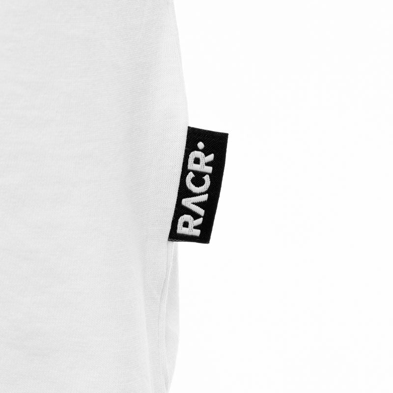 Loose T-shirt RACR• White Distorted Logo NEW