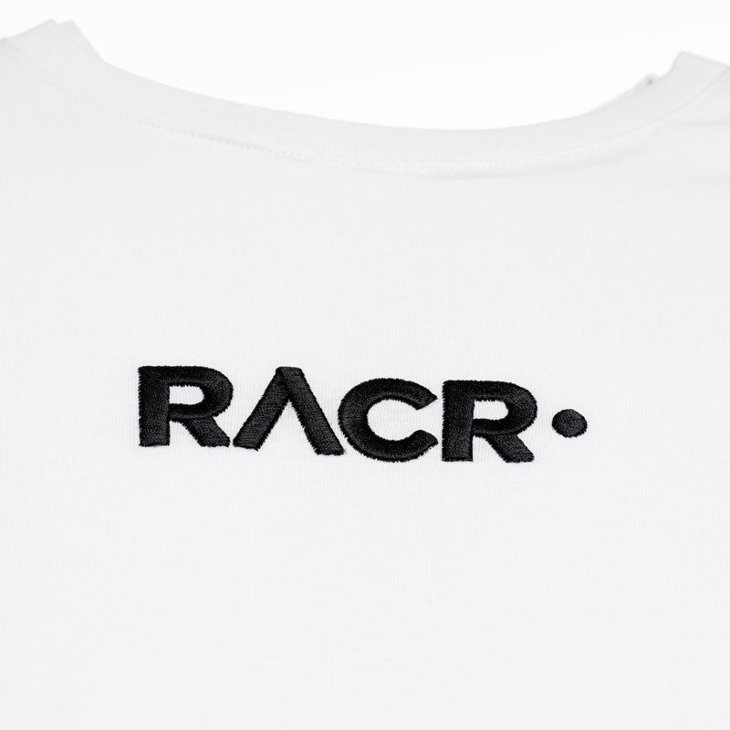 Loose T-shirt RACR• White Distorted Logo NEW