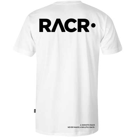 T-shirt RACR• Bianca Multilogo